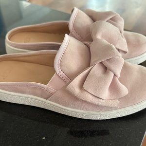 UGG Pink Luci Bow Trainers Slides Sneaker, Size 8